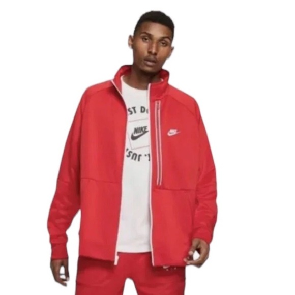Nike Red Track Jacket Men’s Large Zip Up Athletic Jacket - Picture 4 of 4